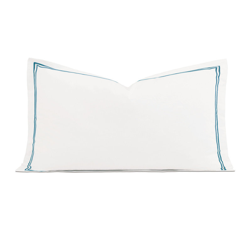 Taie décorative Enzo, Très grand, Blanc / océan