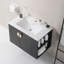 Ensemble de meuble-lavabo 30 po avec lavabo, avec deux portes et ensemble de meuble-lavabo avec tablette de rangement latérale, sans les robinets