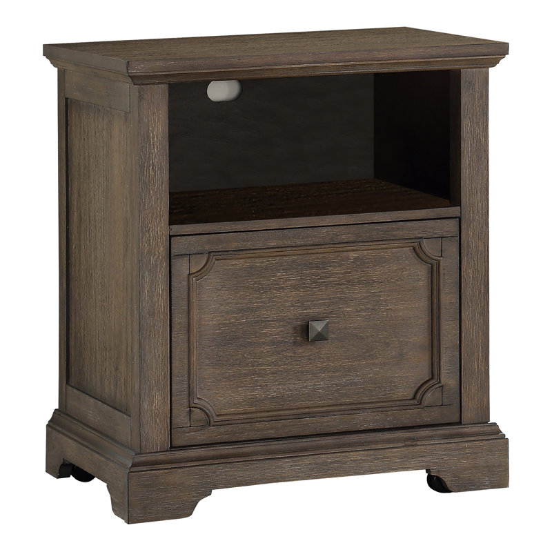Rustic, Transitional, Office, File Cabinet, Dark Oak Finish, Drawer, Shelf, , Effortless Office Storage, Navigation Convenience