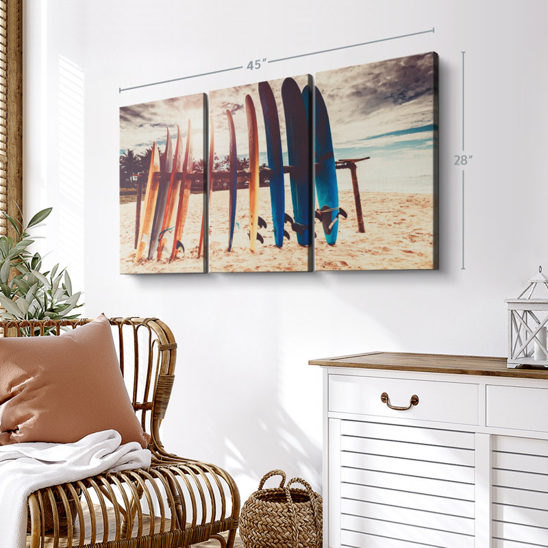 " Surfboard Stand " on, 28" H x 45" W x 1.25" D