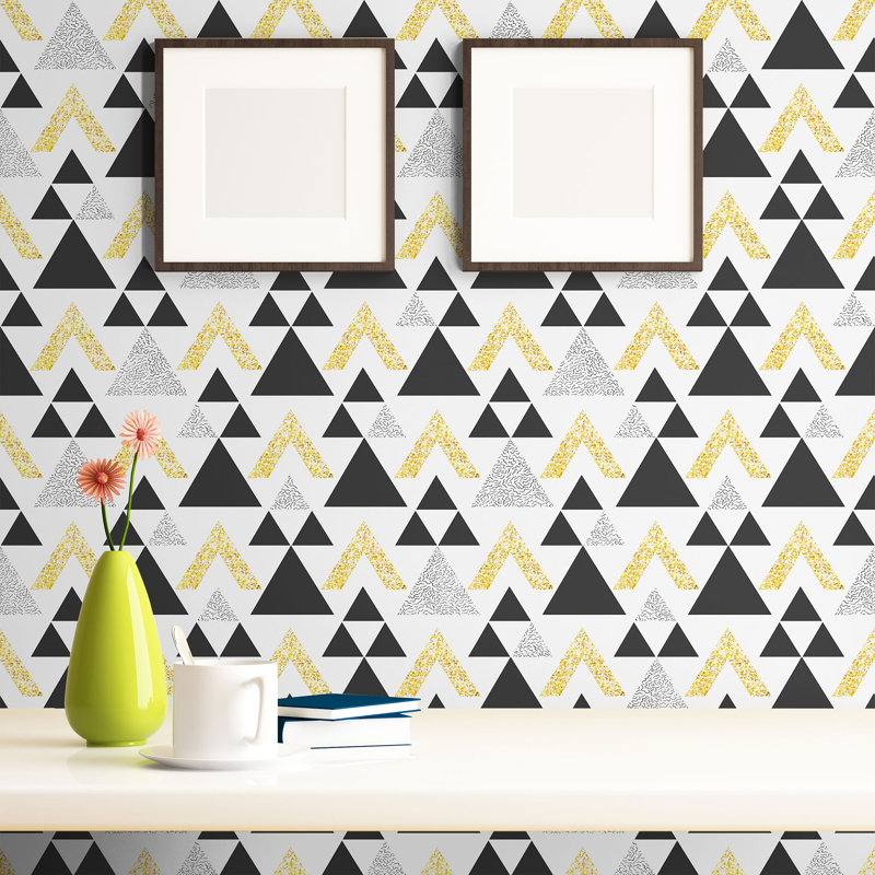 Jayesh Peel & Stick Geometric Tile, 126" L x 24" W