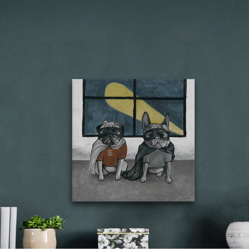 Four Legged Heroes - Wrapped Canvas Painting, 66cm H x 66cm W x 2cm D