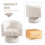Fauteuil demi-tonneau pivotant 28 po-1155607215