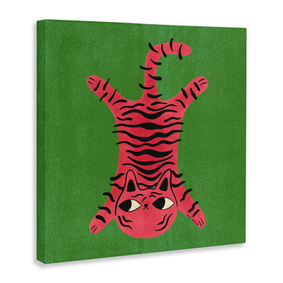 «Funky Retro Cat Pink» par Carrie Cantwell