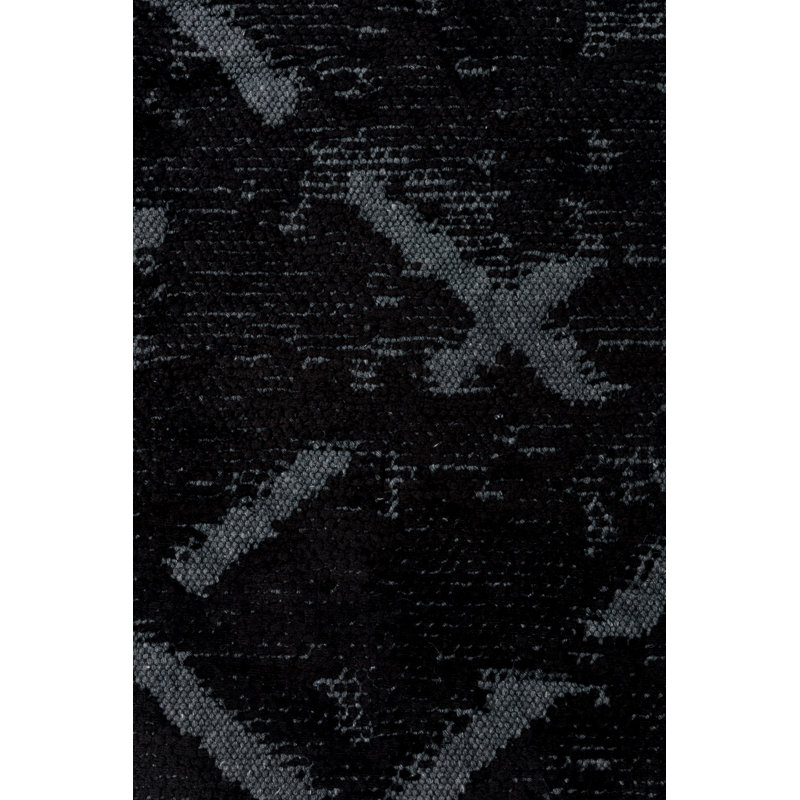Rapture Black Abstract Luxury Area Rug, Rectangle 7'10" x 9'10"
