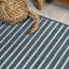 Tapis intérieur / extérieur rayé bleu marine / ivoire Fincham Aarhus-1483449678