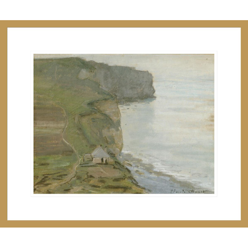 «Cape Antifer Etretat» par Claude Monet, impression giclée encadrée, H 17,75 po x l 21,24 po