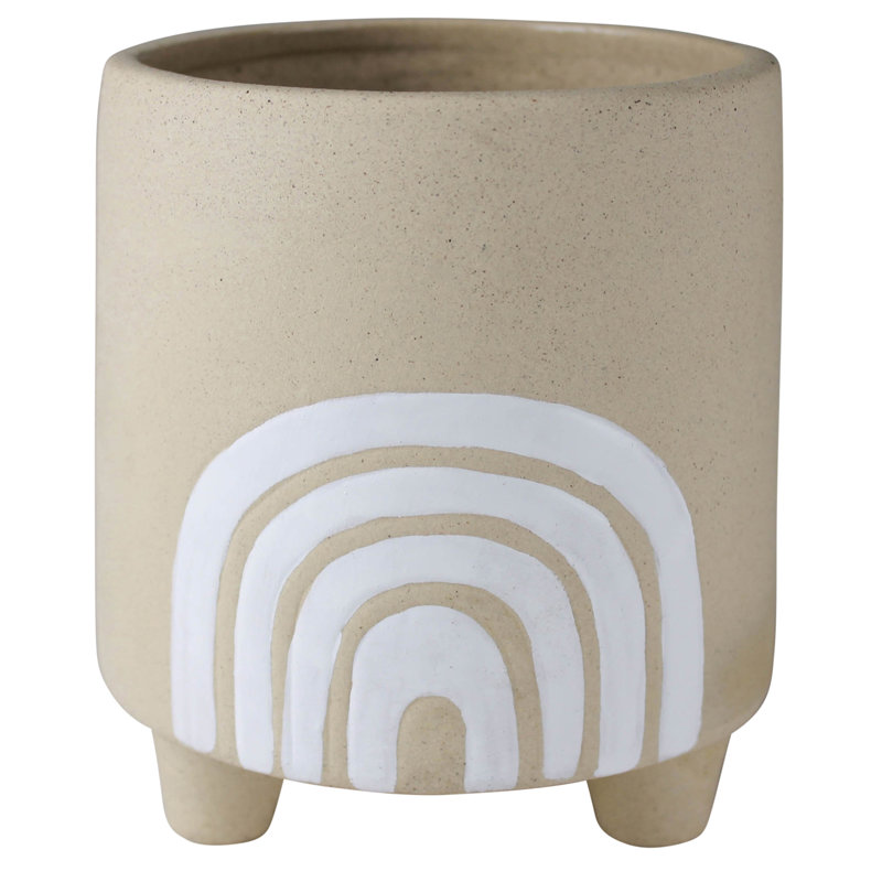 Ianna Ceramic Footed Rainbow Cachepot
