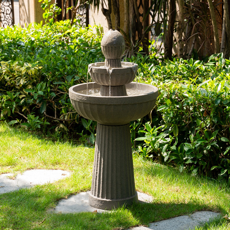 37.80" H Cascading Waterfall Fountain, Andesite