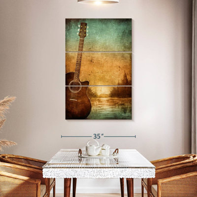 Lac grunge et guitare
