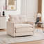 Fauteuil demi-tonneau pivotant de style Mid-Century moderne-1002184372