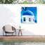 Dôme bleu bolologien sur toile-98096027