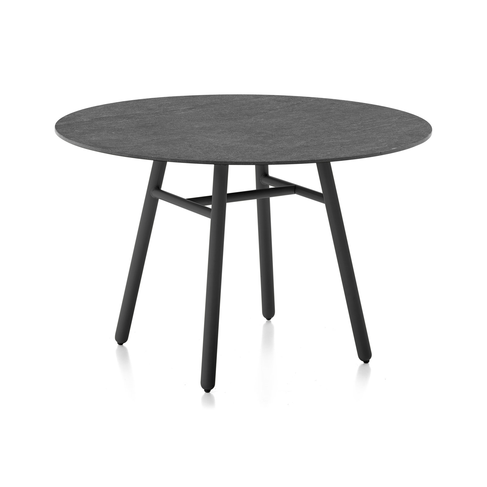 Yo! 36" Patio Bistro Table, Cardoso Black, Matt Black