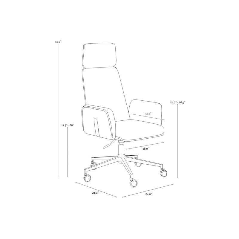 Kalev OFFICE CHAIR - CHACHA CREAM