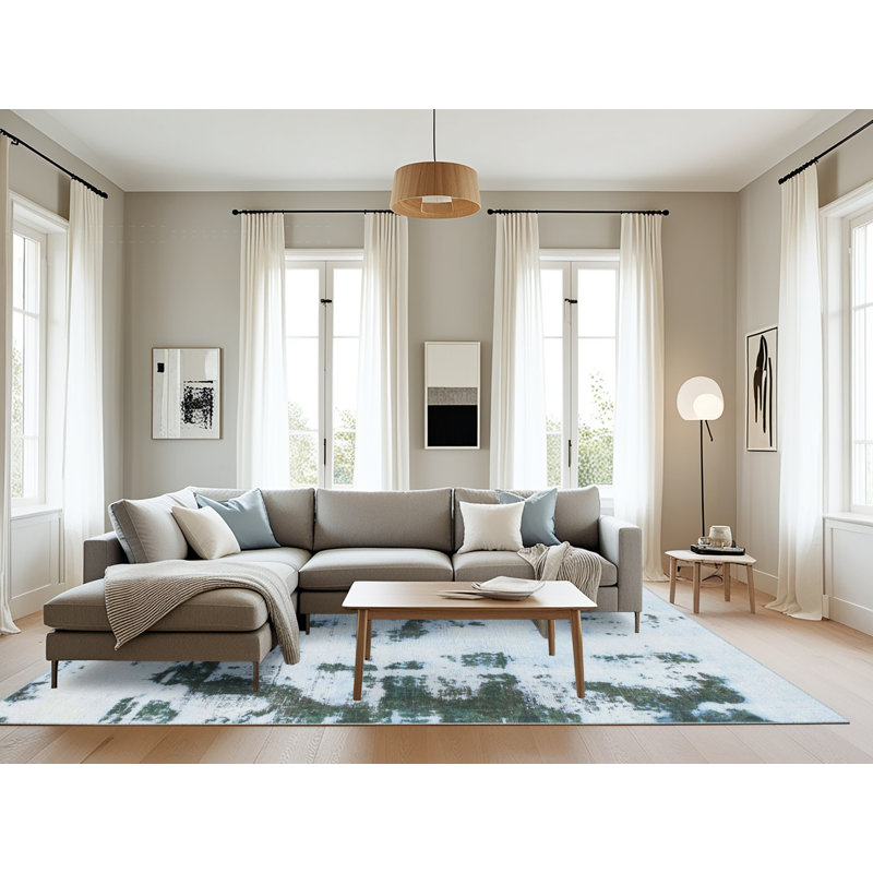 Tapis abstrait moderne 1127, Rectangle 8 pi x 10 pi