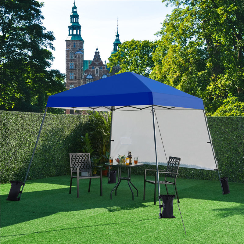3m x 3m Iron Pop-Up Gazebo, Blue