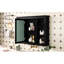 Armoire de salle de bain noire 35 po x 27,5 po avec miroir, rangement mural moderne fonctionnel 35 po x 27,5 po