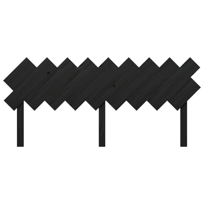 Solid Wood Headboard, Black, 178 x 80.5 cm