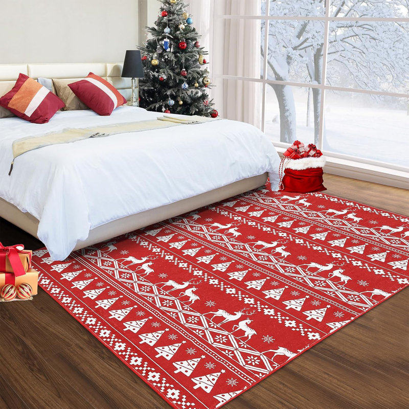 Rectangle Geometric Washable Area Rug, Rectangle 120 x 170 cm