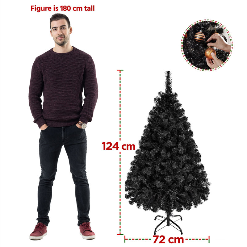 Artificial Spruce Christmas Tree, 4'
