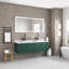 Miroir de salle de bain à DEL 96 po x 36 po avec façade et rétroéclairage, miroir de meuble-lavabo mural, antibuée, mémoire, 3 couleurs, réglable en continu