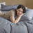 Durable Polyester Bedding Sets, Woven Stripes, Modern Style, For Home