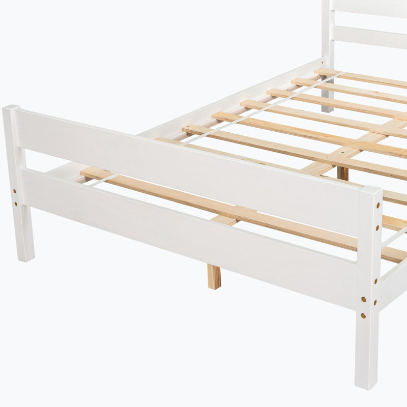 Base de lit Unionstone, Blanc, Lit double