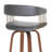 Lynnon Swivel Counter or Bar Height Bar Stool in Faux Leather, Wood and Golden Bronze Metal-1192722644-1198740096-1199535803