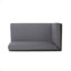 BANC DE COIN GAUCHE EN X