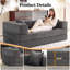 Canapé-lit pliable de 78 po, canapé-lit futon 4-en-1, canapé-lit convertible en mousse à mémoire de forme, canapé avec accoudoir de soutien pour le dossier, vert-281004364