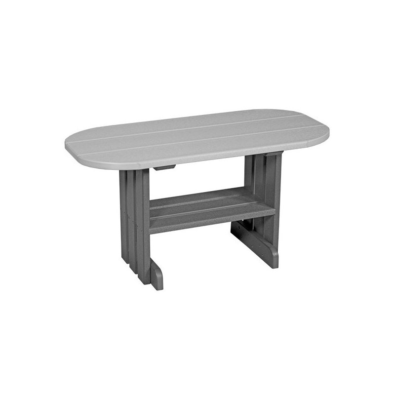 Table basse en plastique Kazan, Gris tourterelle, Ardoise