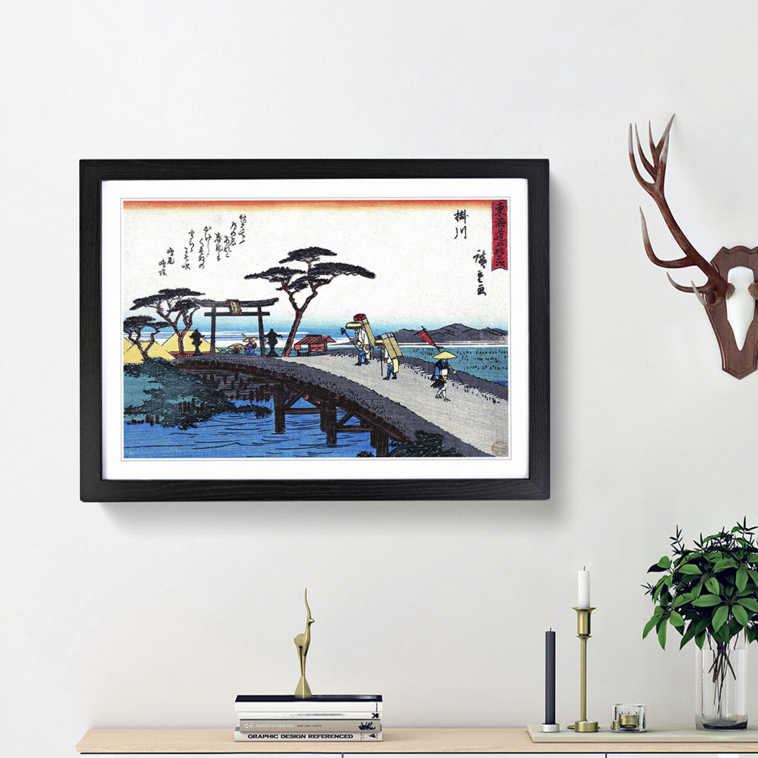 Kakegawa by Utagawa Hiroshige - Picture Frame Art Print