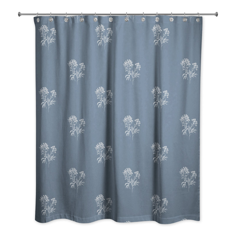Rideau de douche Romigh, Bleu