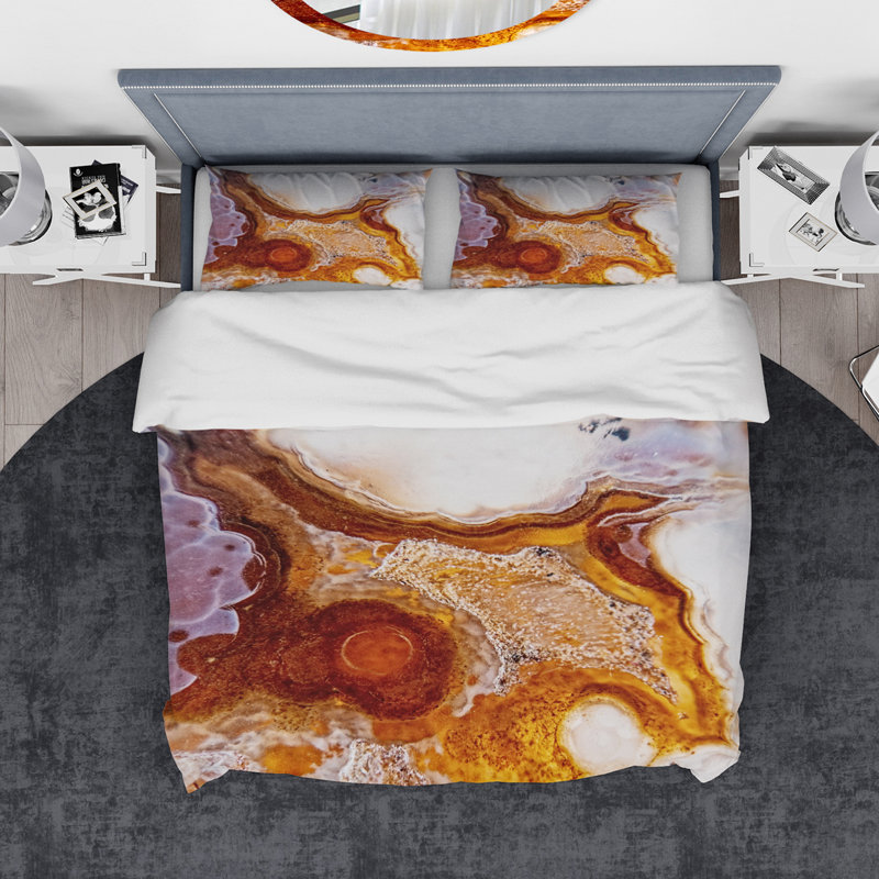 Modern & Contemporary Abstract Duvet Cover, Twin Duvet Cover + 1 Sham