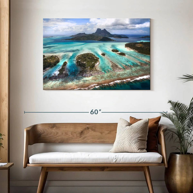 Gillard Bora Bora Lagoon, H 30 po x l 45 po