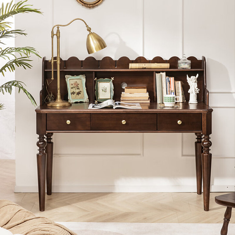 Bureau de style rétro français, H 45,28 po x l 59,06 po x P 27,56 po
