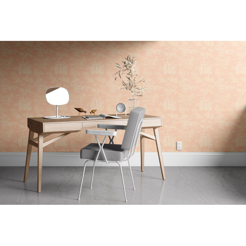 Apocalypse Toile Wallpaper, Pink/Beige/Tan