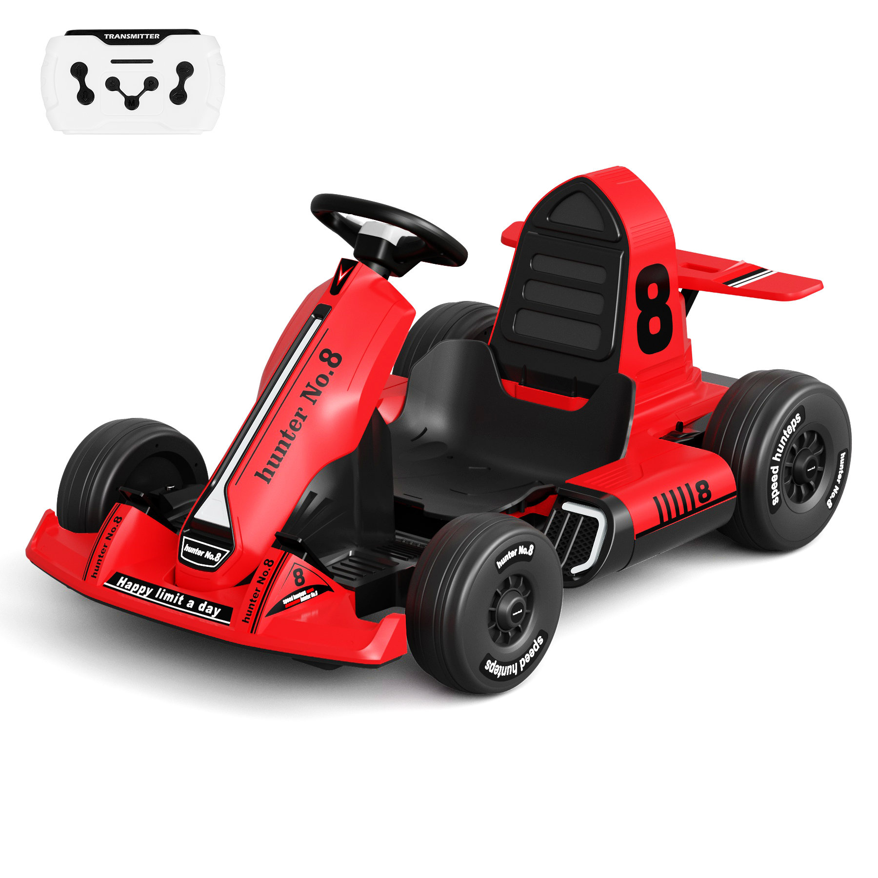 Seat for Go-Kart or Buggy RED BLACK - Version 5