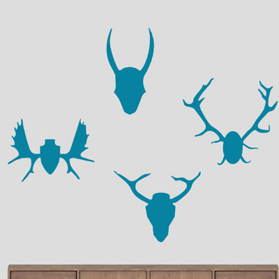 Décalcomanie murale antlers montage Petrucci