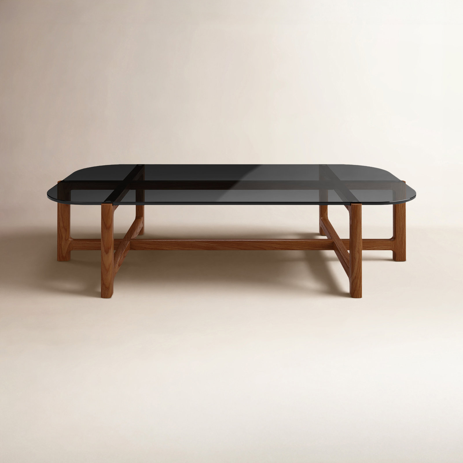 Quarry Coffee Table, Vintage Smoke Performance, Walnut