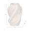 Joss & Main 12" Murano 3D Printed Small Vase, White-372413106