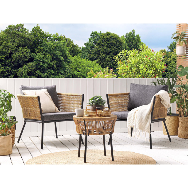 Outdoor Cushion Cover Set GARGANO, Dark Grey