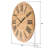 Renata Round Oversized Shiplap Farmhouse Wall Clock-519095138