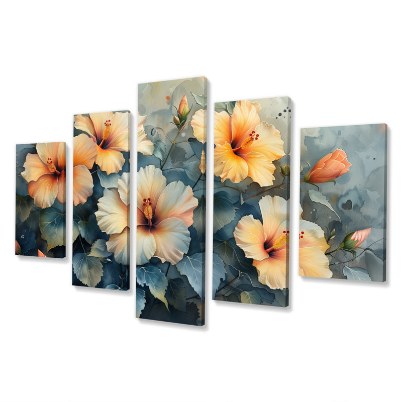 Stanislas - Hibiscus Canvas Art Set