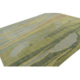 Distressed Homage Hand Knotted Wool Animal Print Area Rug