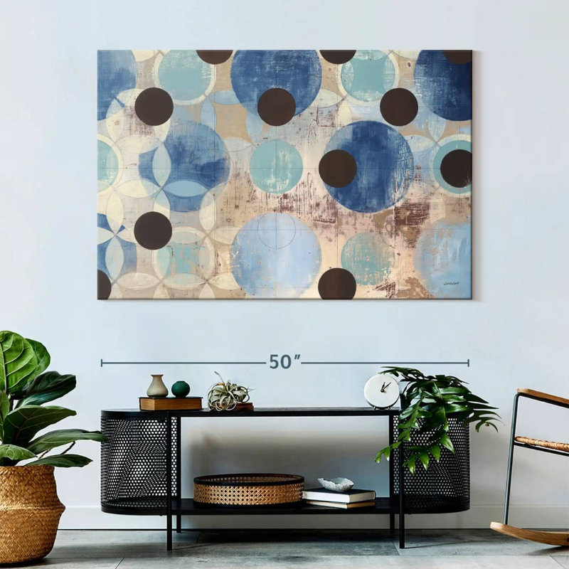 Avery Blue Dots, 34" H x 51" W