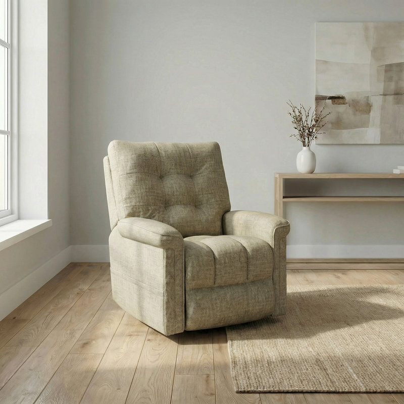 Velour Power Lift Chair in Lugano Taupe