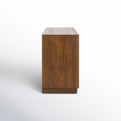 Tahani 58" W 6-Drawer Horizontal Rubberwood Double Dresser