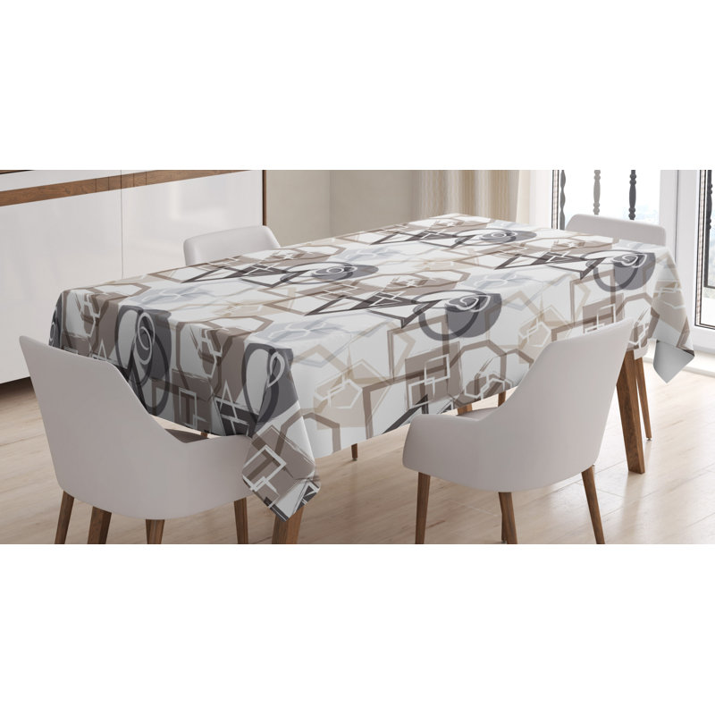 Abstract Tablecloth, 84" L x 60" W