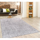 Werngard Hand Woven Cotton and Wool Abstract Area Rug